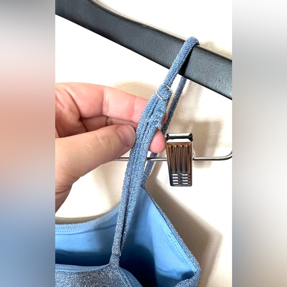 Lucy in the Sky Sparkling Blue Y2K Bodycon Dress XS NWOT - Picture 11 of 13